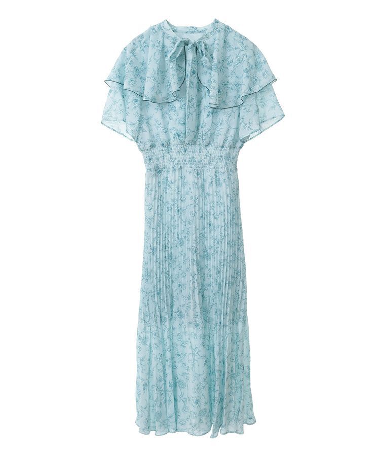 Green Parks「dazzlin フレンチスリーブ花柄ワンピース」|ワンピース|