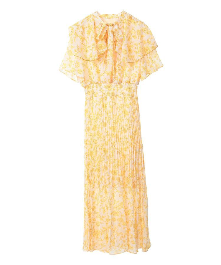 Green Parks「dazzlin フレンチスリーブ花柄ワンピース」|ワンピース|