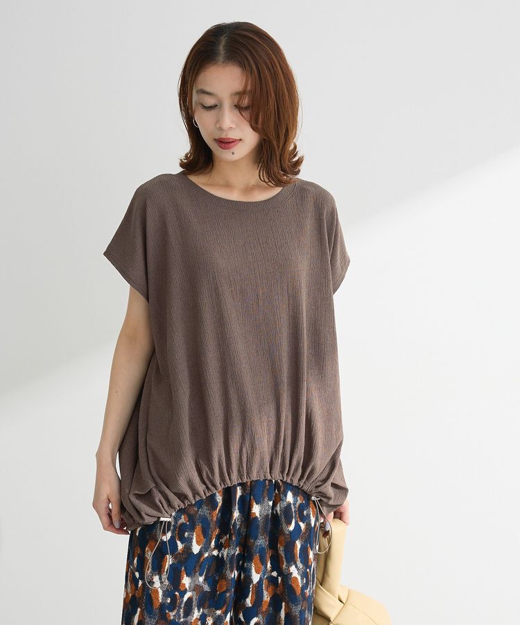 Green Parks「表面カット裾ドロストプルオーバー」|Tシャツ・カットソー|