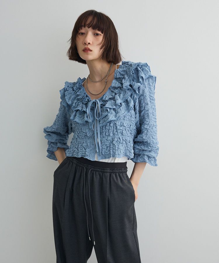 AnriettMusee「2WAYフリルブラウス」|シャツ・ブラウス|