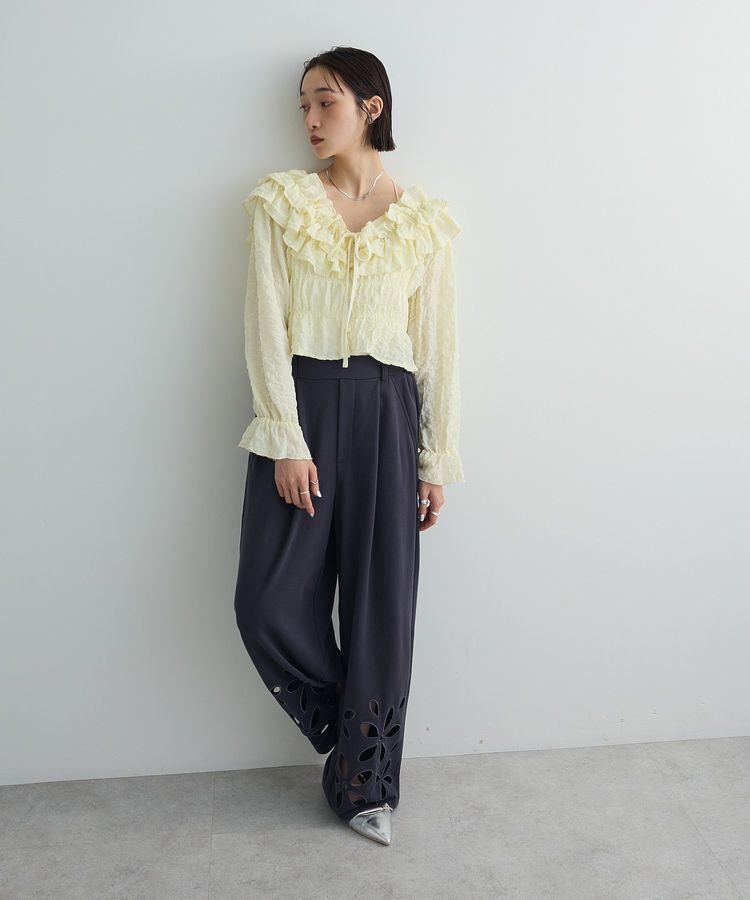 AnriettMusee「2WAYフリルブラウス」|シャツ・ブラウス|