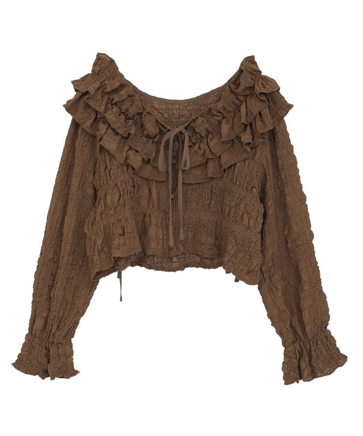 AnriettMusee「2WAYフリルブラウス」|シャツ・ブラウス|