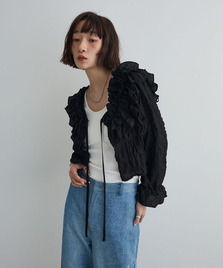 AnriettMusee「2WAYフリルブラウス」|シャツ・ブラウス|