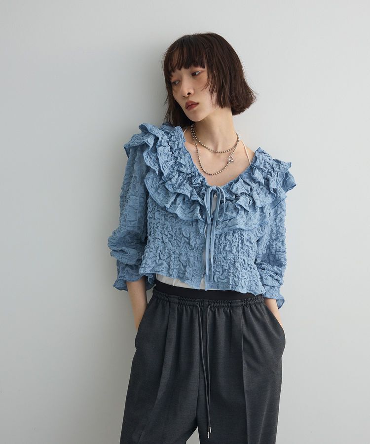 AnriettMusee「2WAYフリルブラウス」|シャツ・ブラウス|Sax