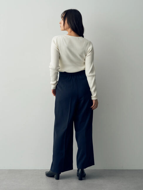 YECCA VECCA「クルーネックリブ編みニット」|ニット・セーター|