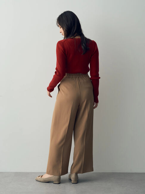 YECCA VECCA「クルーネックリブ編みニット」|ニット・セーター|