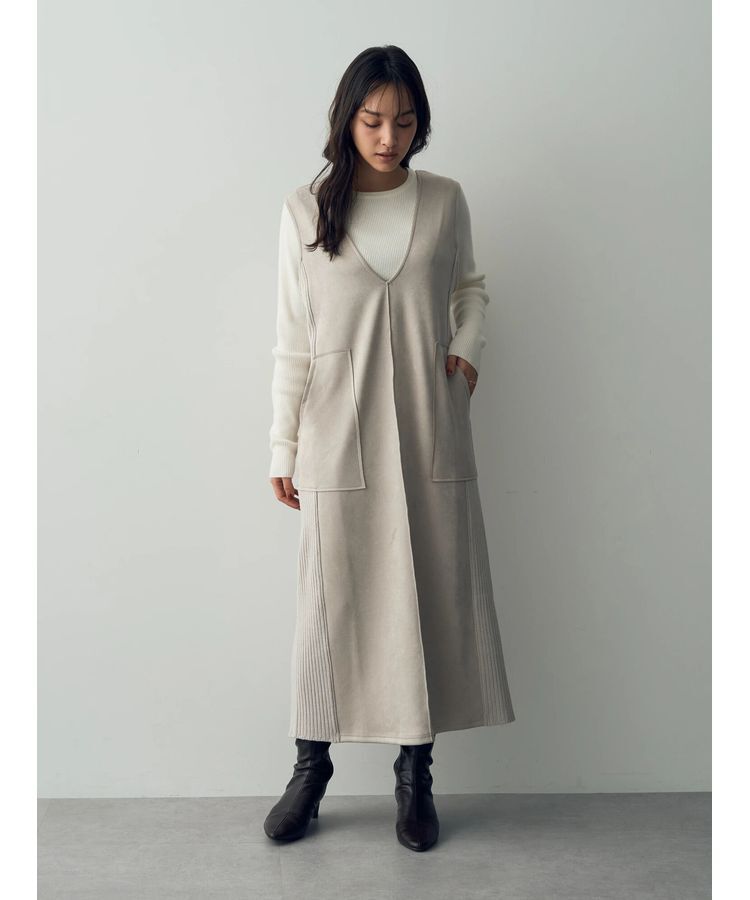 YECCA VECCA「クルーネックリブ編みニット」|ニット・セーター|