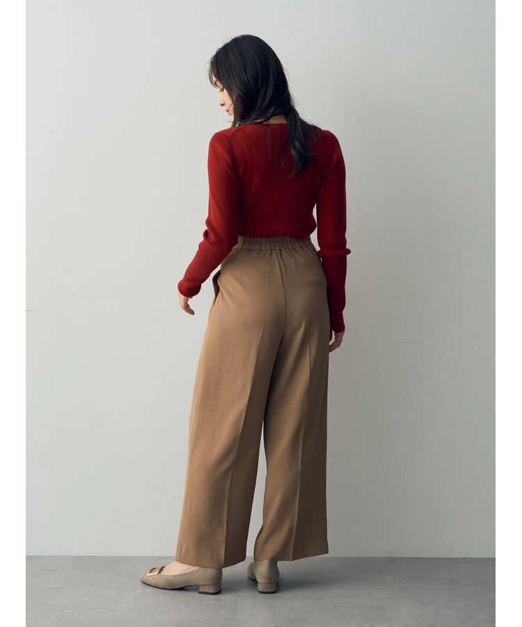 YECCA VECCA「クルーネックリブ編みニット」|ニット・セーター|