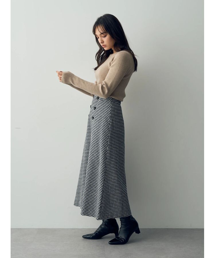 YECCA VECCA「クルーネックリブ編みニット」|ニット・セーター|