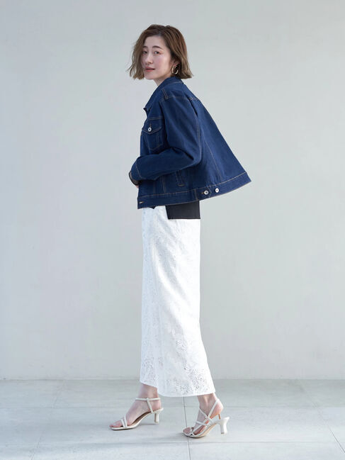 YECCA VECCA「レースロングナロースカート」|スカート|