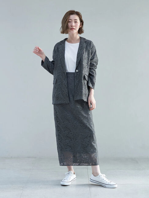 YECCA VECCA「レースロングナロースカート」|スカート|