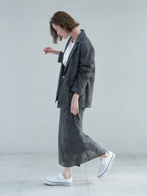 YECCA VECCA「レースロングナロースカート」|スカート|