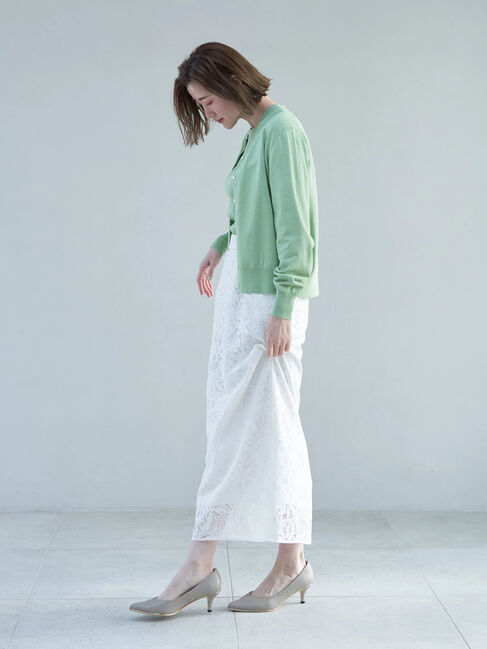 YECCA VECCA「レースロングナロースカート」|スカート|