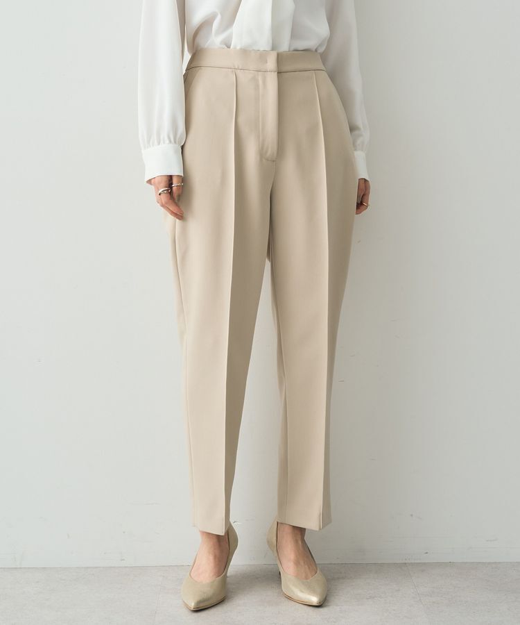 YECCA VECCA「ストレッチピンタックパンツ」|その他|Light beige