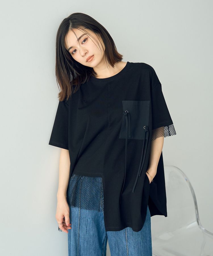 Editt by YECCA VECCA「<<追加>>ポケットアシメデザインTee②」|Tシャツ・カットソー|