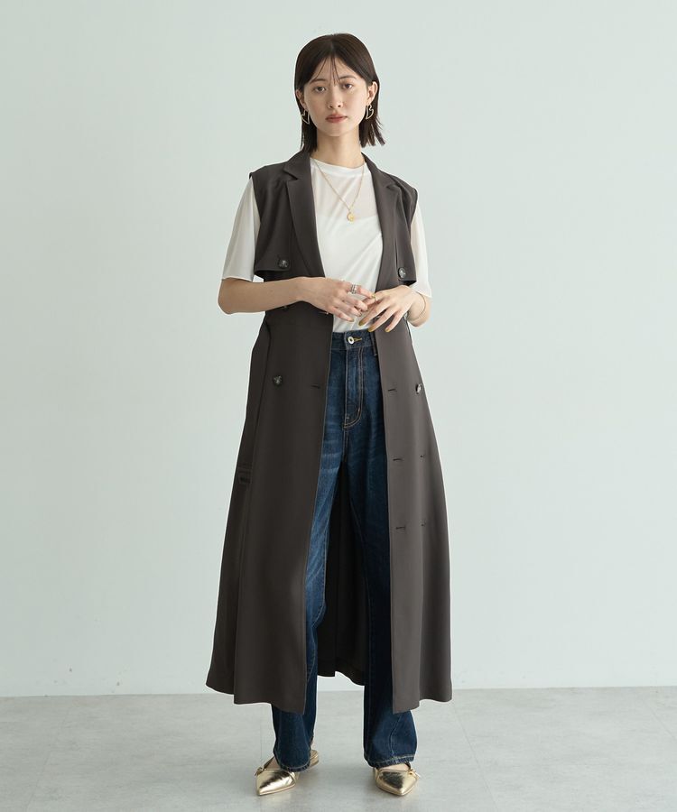 YECCA VECCA「UVカットトレンチジレワンピース」|ワンピース|