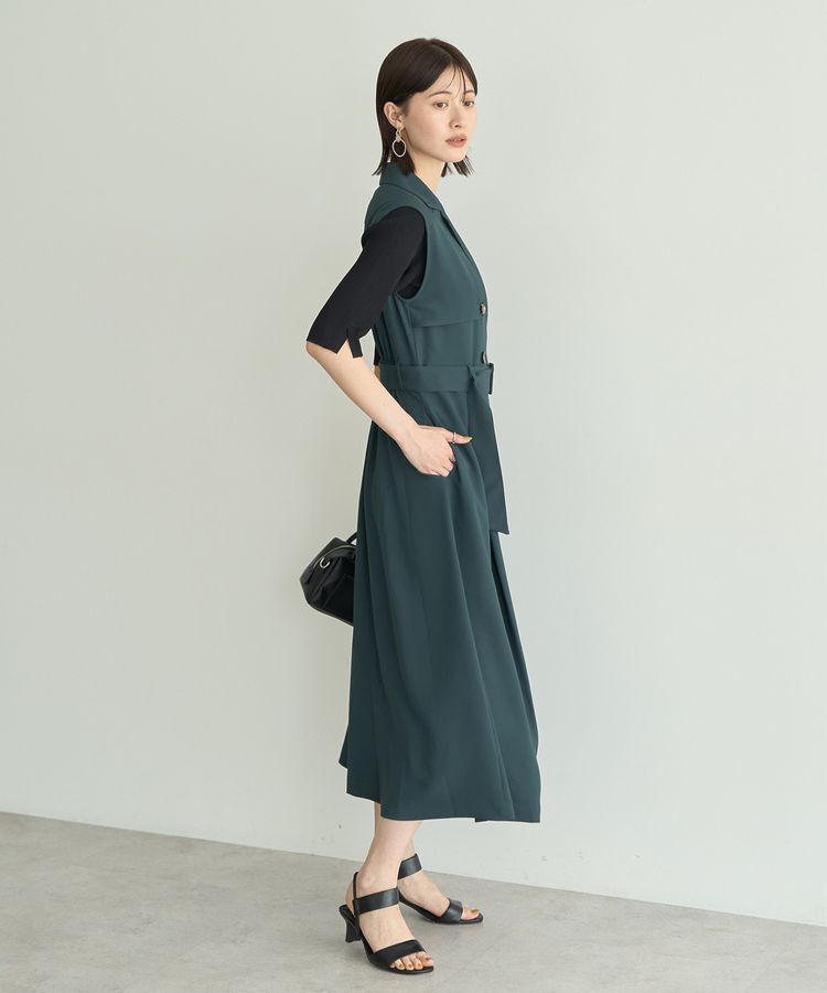 YECCA VECCA「UVカットトレンチジレワンピース」|ワンピース|
