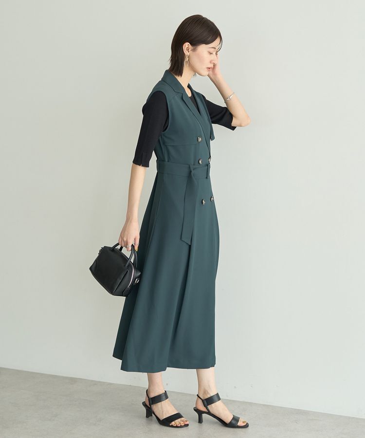 YECCA VECCA「UVカットトレンチジレワンピース」|ワンピース|