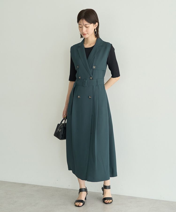YECCA VECCA「UVカットトレンチジレワンピース」|ワンピース|
