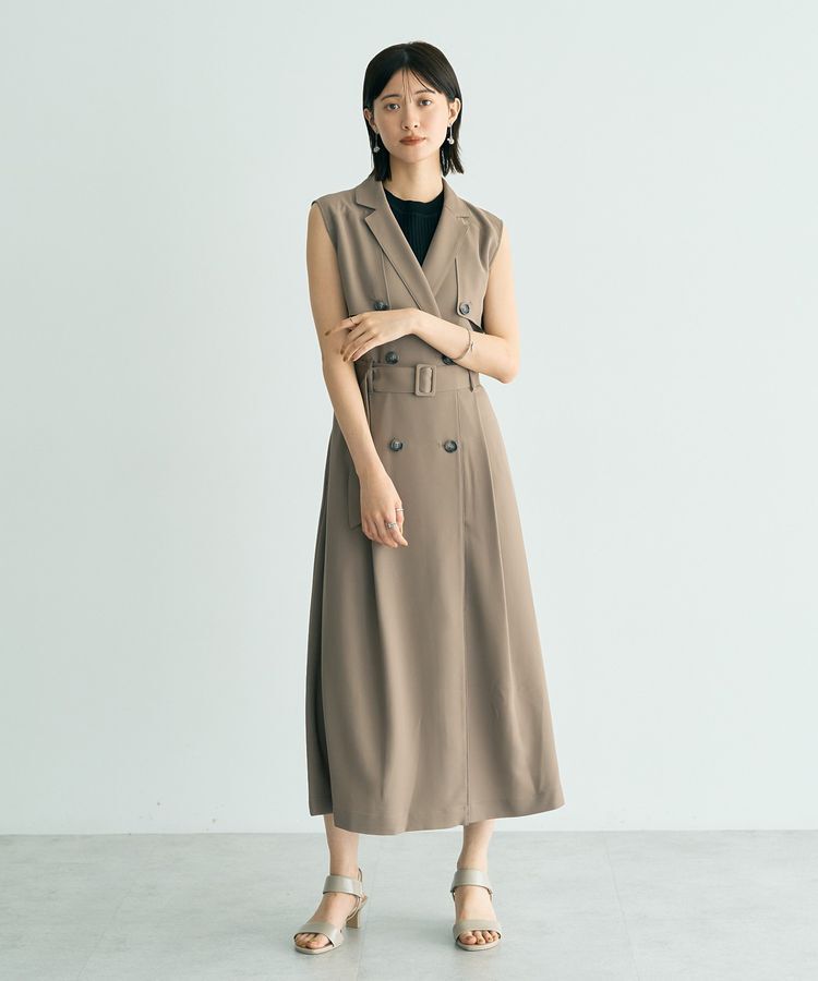 YECCA VECCA「UVカットトレンチジレワンピース」|ワンピース|