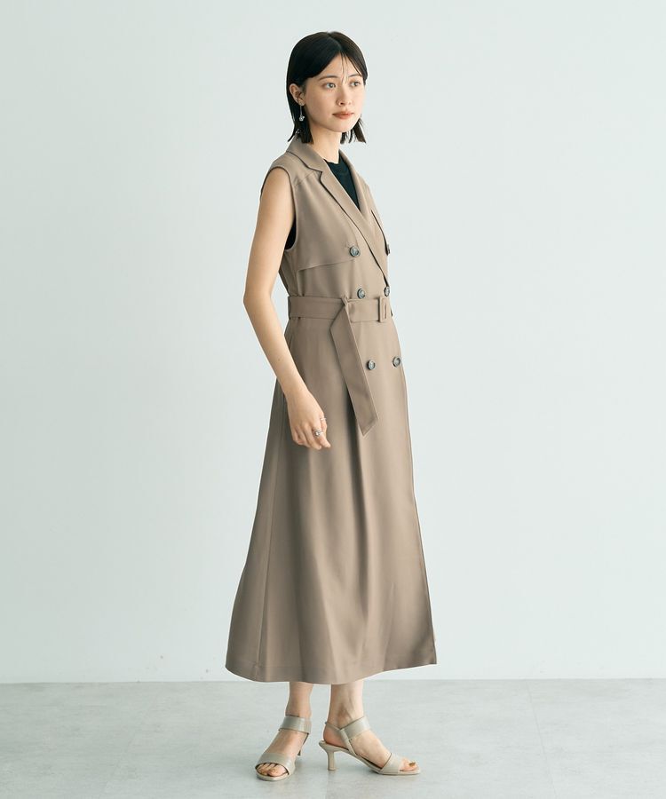YECCA VECCA「UVカットトレンチジレワンピース」|ワンピース|