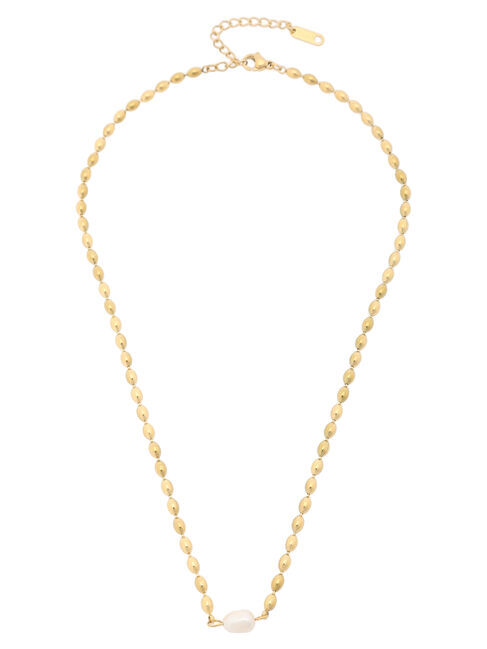 GARAGE OF GOOD CLOTHING「ウォーターパール&times;ボールチェーンネックレス」|ネックレス|