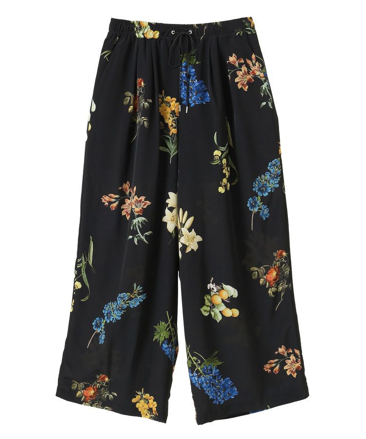 GARAGE OF GOOD CLOTHING「【日本製】デシンフラワープリントドロストワイドパンツ」|その他|