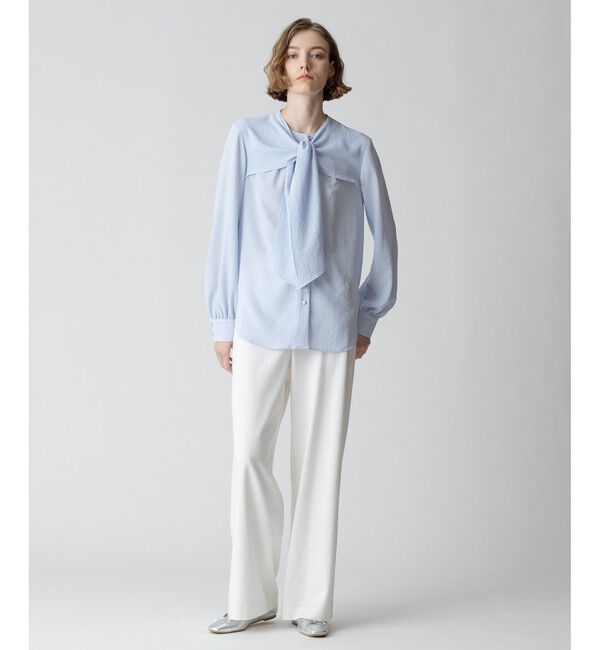 allureville「スムージーリップスカーフネックブラウス」|シャツ・ブラウス|