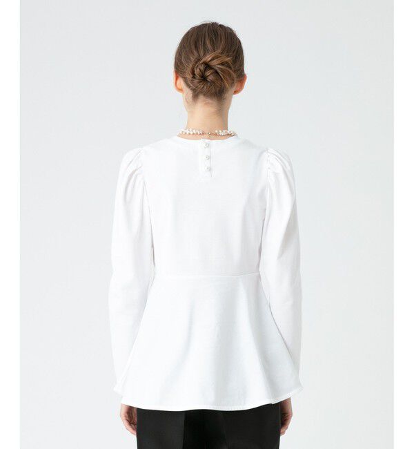 LOULOU WILLOUGHBY「【LOULOU WILLOUGHBY】ペプラムプルオーバー」|Tシャツ・カットソー|