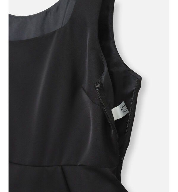 LOULOU WILLOUGHBY「【LOULOU WILLOUGHBY】サテンペプラムスクエアブラウス」|シャツ・ブラウス|