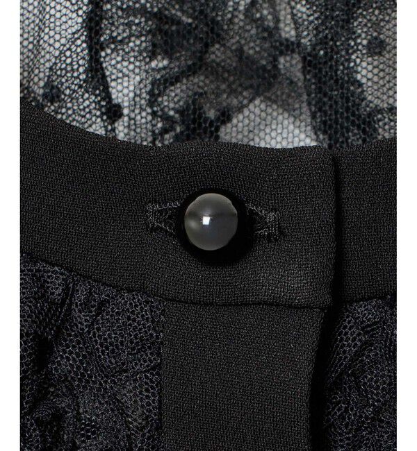 LOULOU WILLOUGHBY「【LOULOU WILLOUGHBY】ドットフラワーシシュウブルゾン」|ブルゾン・スタジャン|