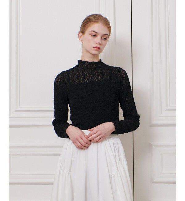 LOULOU WILLOUGHBY「【LOULOU WILLOUGHBY】リンクルフラワープルオーバー」|Tシャツ・カットソー|