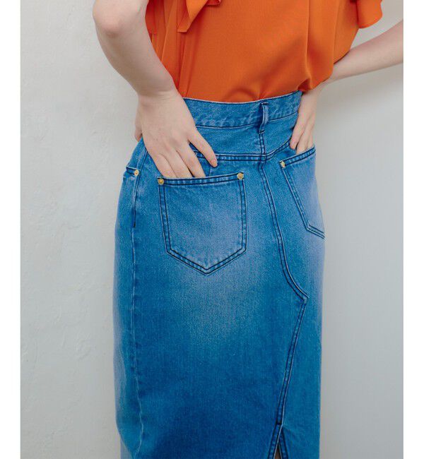 allureville「デニムタイトスカート」|スカート|