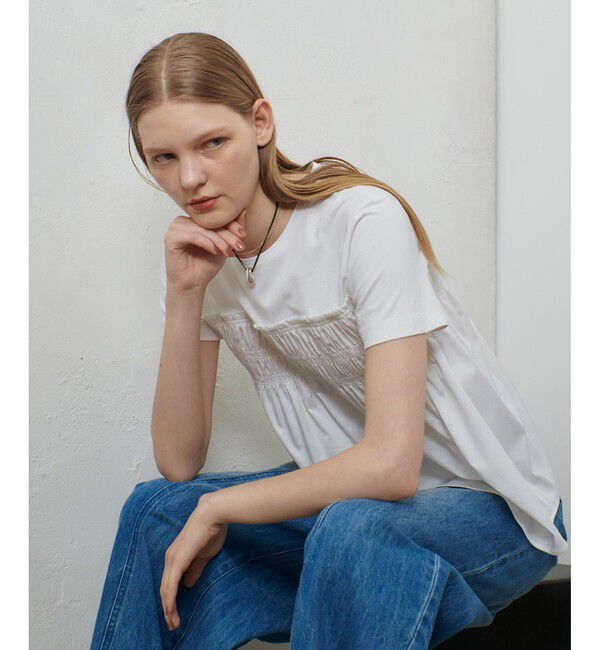 allureville「シャーリングビスチェコンビTシャツ」|Tシャツ・カットソー|