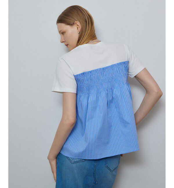 allureville「シャーリングビスチェコンビTシャツ」|Tシャツ・カットソー|