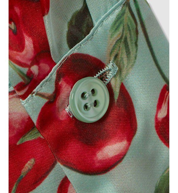 LOULOU WILLOUGHBY「WEB限定【LOULOU WILLOUGHBY】LISAチェリープリント ボウタイブラウス」|シャツ・ブラウス|