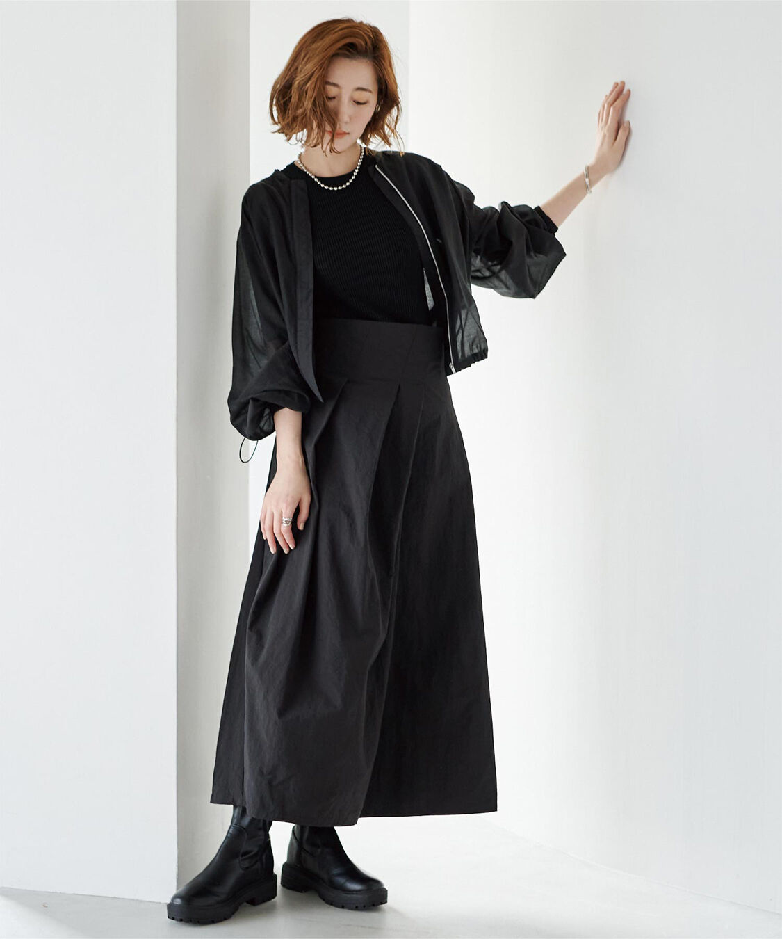 ur's「ドローストリングシアーブルゾン」|ブルゾン・スタジャン|