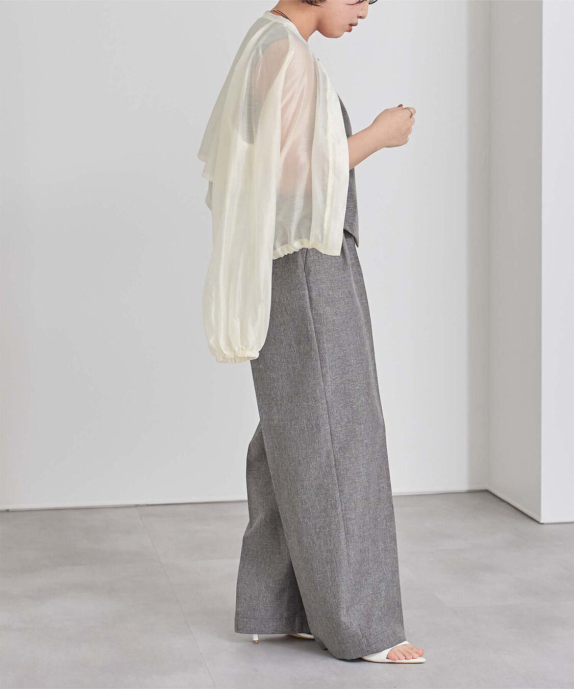 ur's「ドローストリングシアーブルゾン」|ブルゾン・スタジャン|