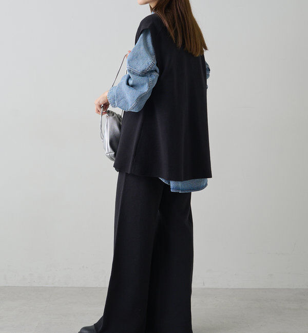  「ミラノリブニットベスト」|ニット・セーター|