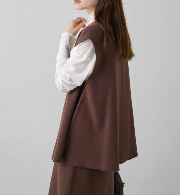  「ミラノリブニットベスト」|ニット・セーター|