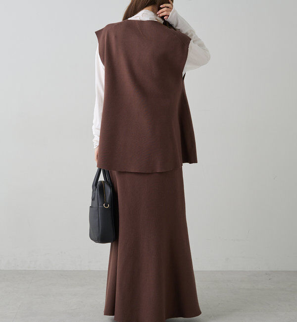  「ミラノリブニットベスト」|ニット・セーター|