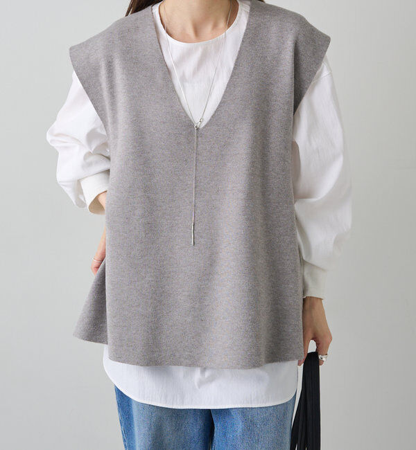  「ミラノリブニットベスト」|ニット・セーター|