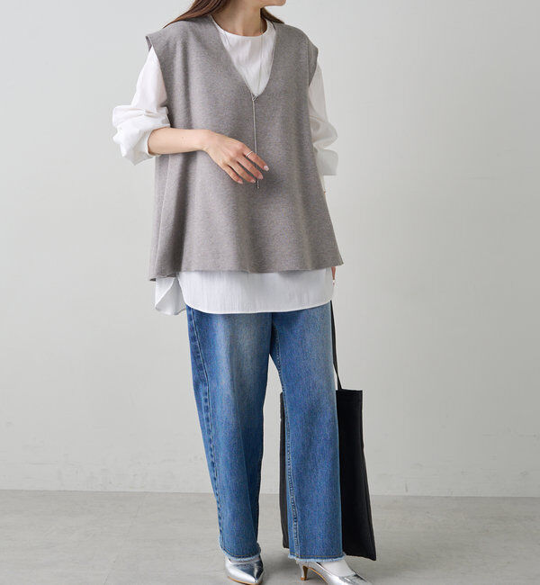  「ミラノリブニットベスト」|ニット・セーター|