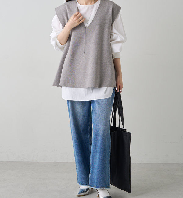  「ミラノリブニットベスト」|ニット・セーター|