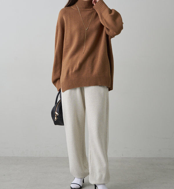  「【手洗いOK】ハンドウォッシャブルハイネックニット」|ニット・セーター|