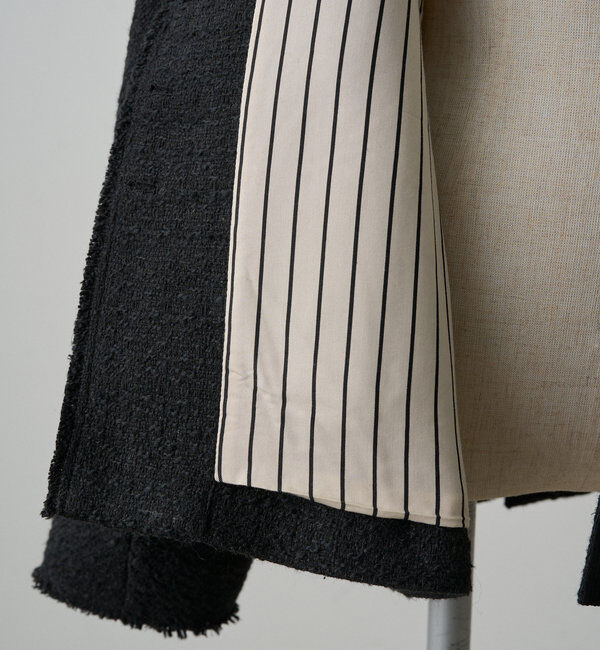  「スラブツイードノーカラージャケット」|テーラードジャケット|