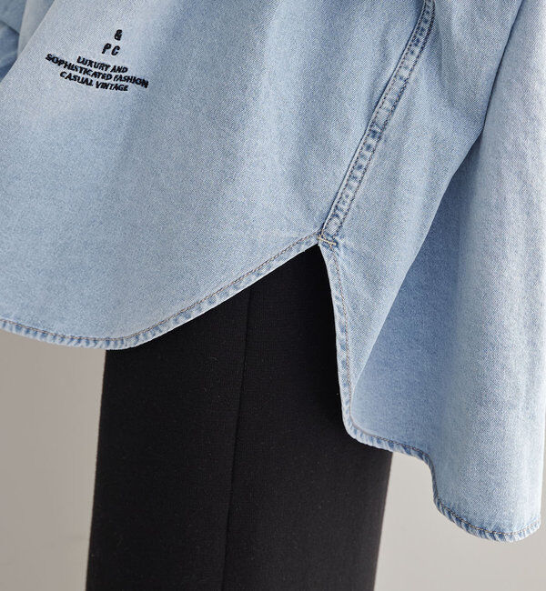  「ヴィンテージライクデニムシャツ」|シャツ・ブラウス|