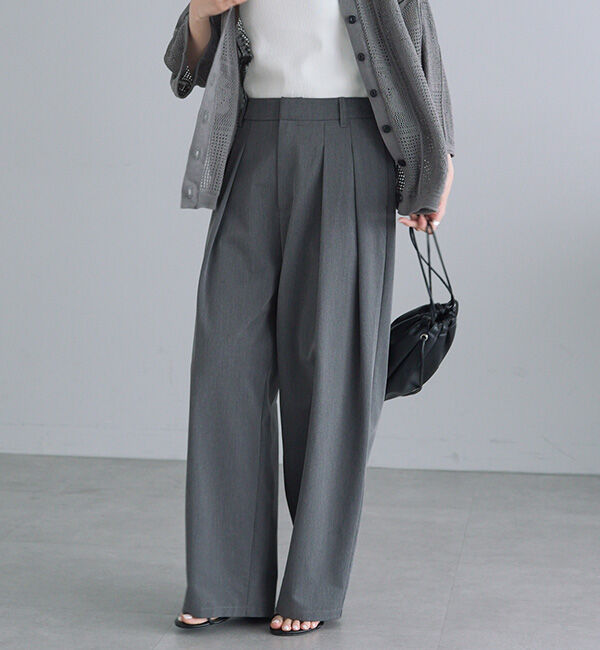  「【リバイバル/WEB限定】ツータックスラックスパンツ」|スラックス|