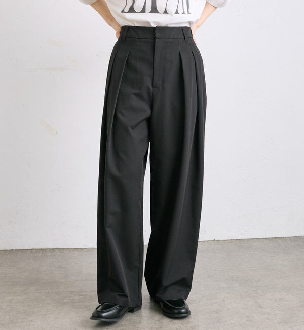  「【リバイバル/WEB限定】ツータックスラックスパンツ」|スラックス|