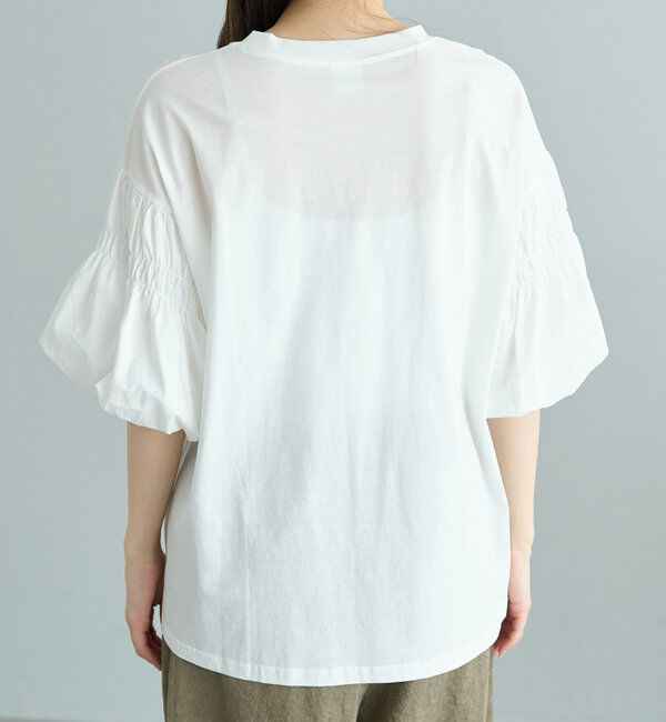  「【Du noir】ドライタッチバルーンスリーブT」|プルオーバー|